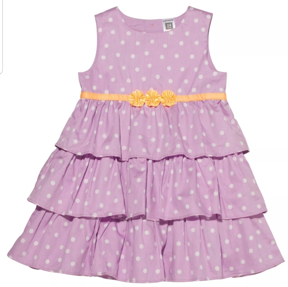 Carter's Dress Me Up Tiered Polka Dot Dress